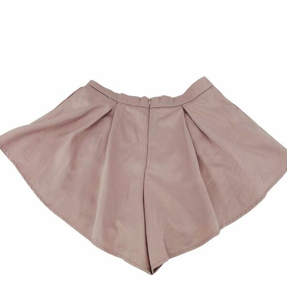 Showpo Blush Pleated High Waist Shorts Date Night Womens 6 - Picture 4 of 6